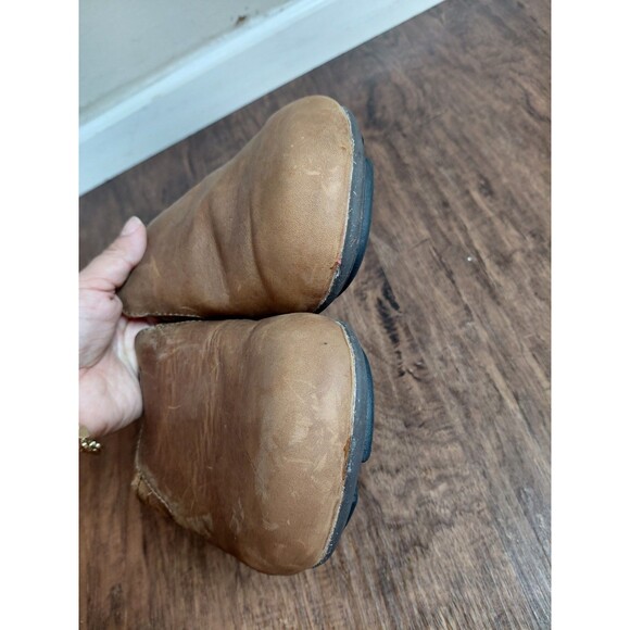 Olukay Mua Lli Men Size 10 Brown Leather Wool Clogs
